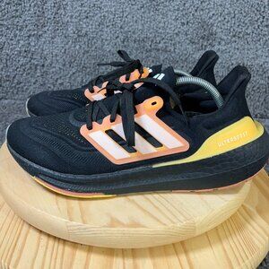 adidas Ultraboost Light Running Shoes Men Size 11 Black Screaming Orange Sneaker